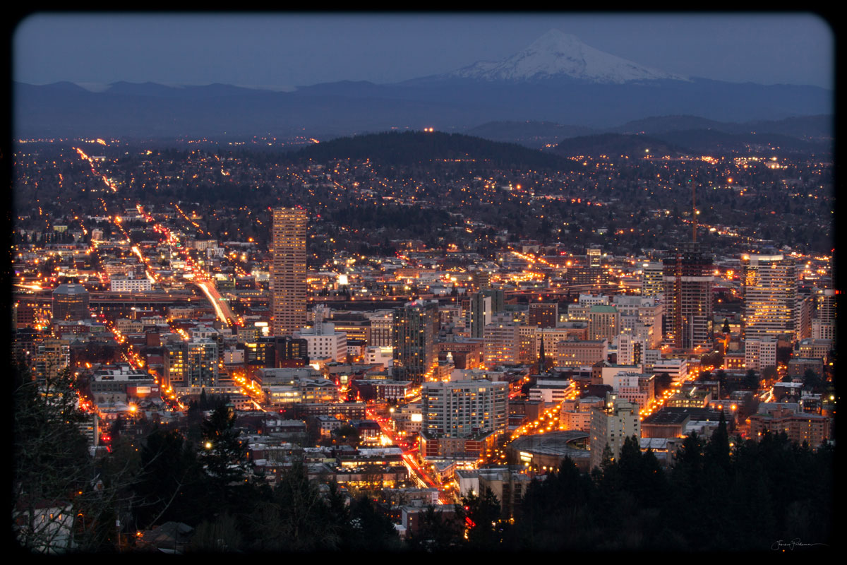 Portland Cityscape by Theresa Pridemore, View from Portland City Grill