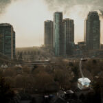 Portland Cityscape by Theresa Pridemore Portland Cityscape by Theresa Pridemore, View from OHSU on Foggy Day