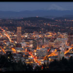Portland Cityscape by Theresa Pridemore Portland Cityscape by Theresa Pridemore, View from Portland City Grill