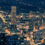 Portland Cityscape by Theresa Pridemore Portland Cityscape by Theresa Pridemore, View from Portland City Grill